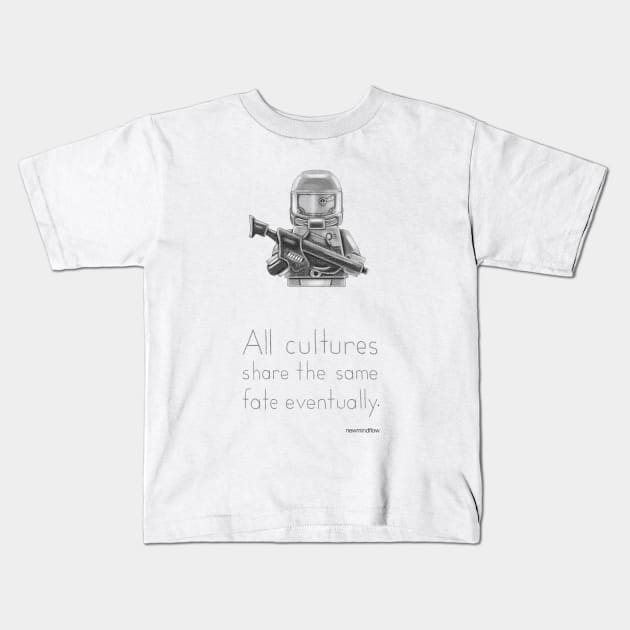 The Future - All Cultures Share the Same Fate Eventually Kids T-Shirt by newmindflow